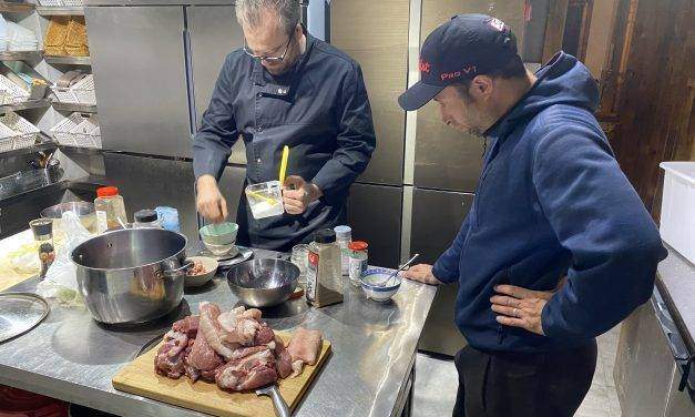 Charcuterie class in Chinese countryside