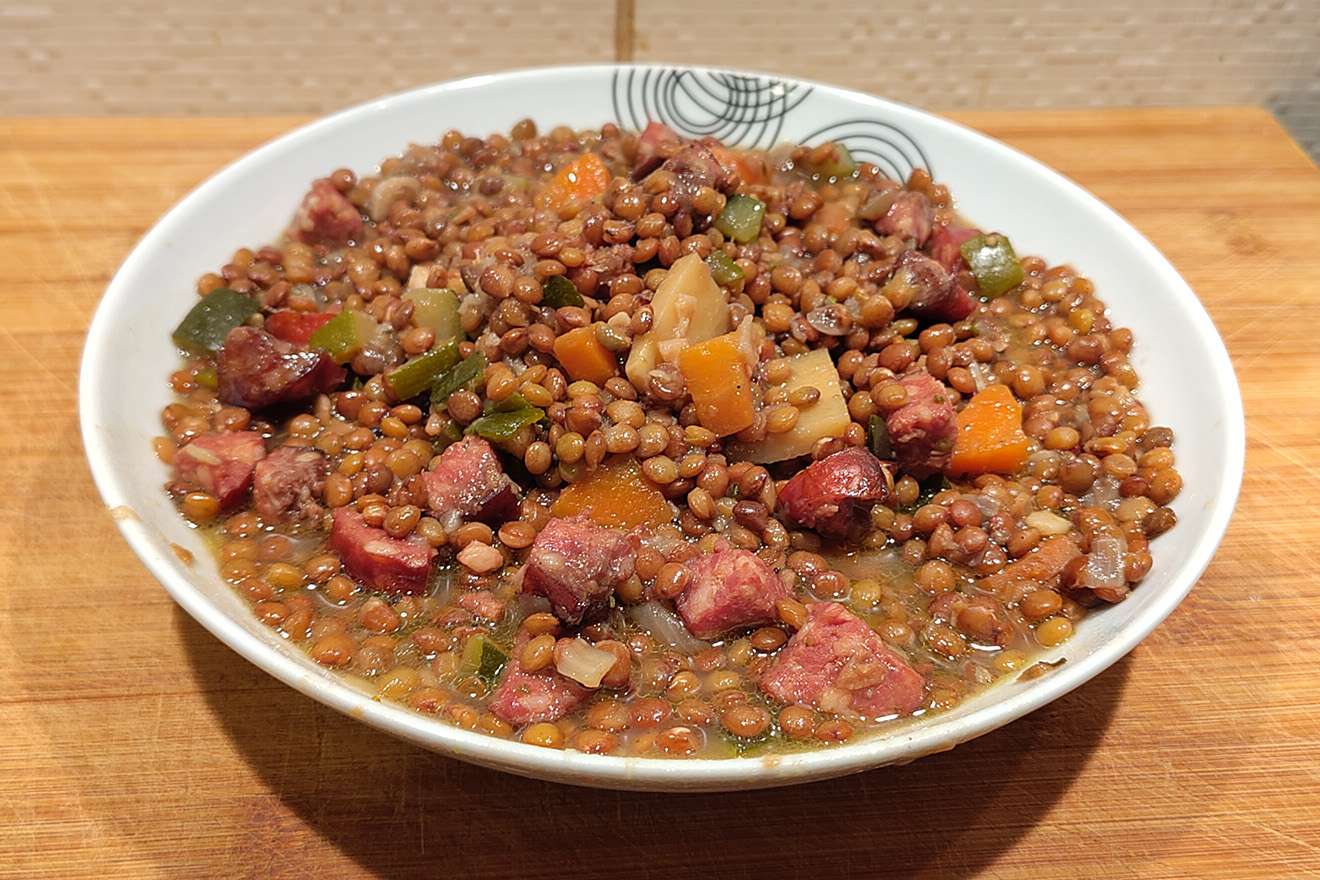 saucisses lentilles marmite norvégienne